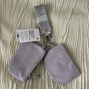 BRAND NEW WITH TAGS Lululemon Lavender Dual Pouch Wristlet